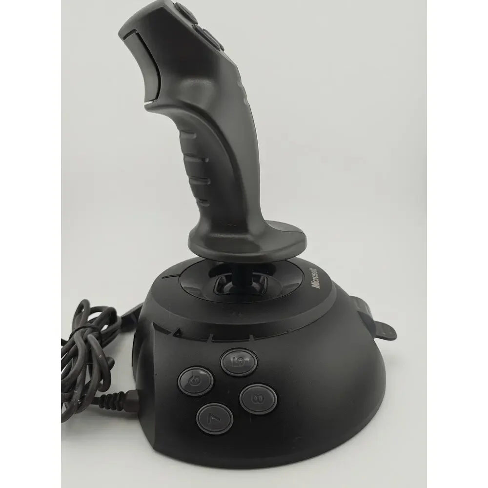 Microsoft SideWinder USB PC Flight Stick Joystick X08-59073 Tested Working